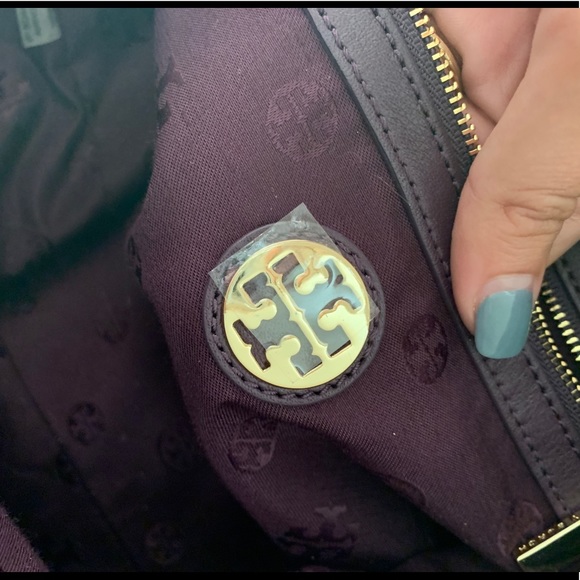 Tory Burch • Large “HoBo” Handbag • (Eggplant) - Picture 5 of 7